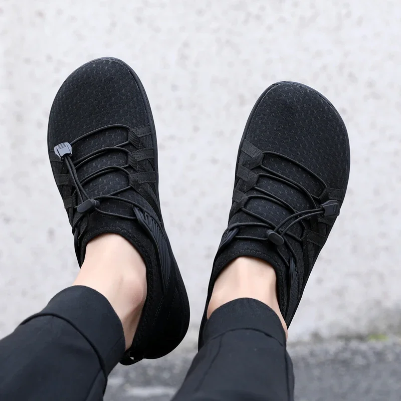 ผู้ชาย Minimalist Barefoot วิ่งรองเท้าผ้าใบกว้าง Fit Zero Drop Sole ที่เหมาะสมที่สุดผ่อนคลาย Men Cross Trainer รองเท้าผ้าใบกว้าง Toe Box