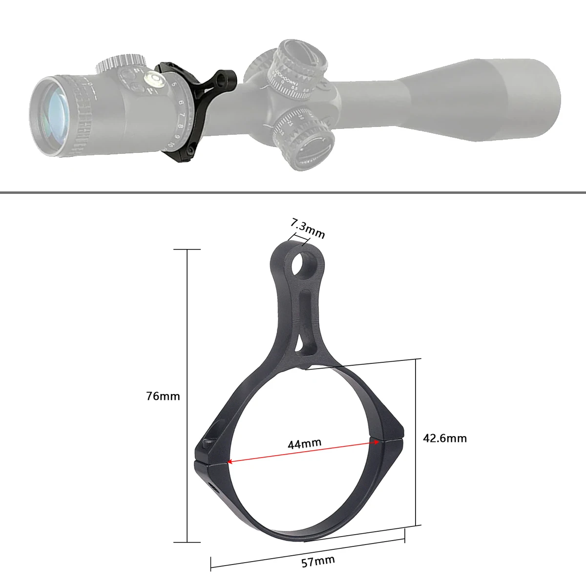 Tactical High quality Riflescope Throw Lever Fit For 44mm 45mm Dia Rifle Scope Adjustment Accessories