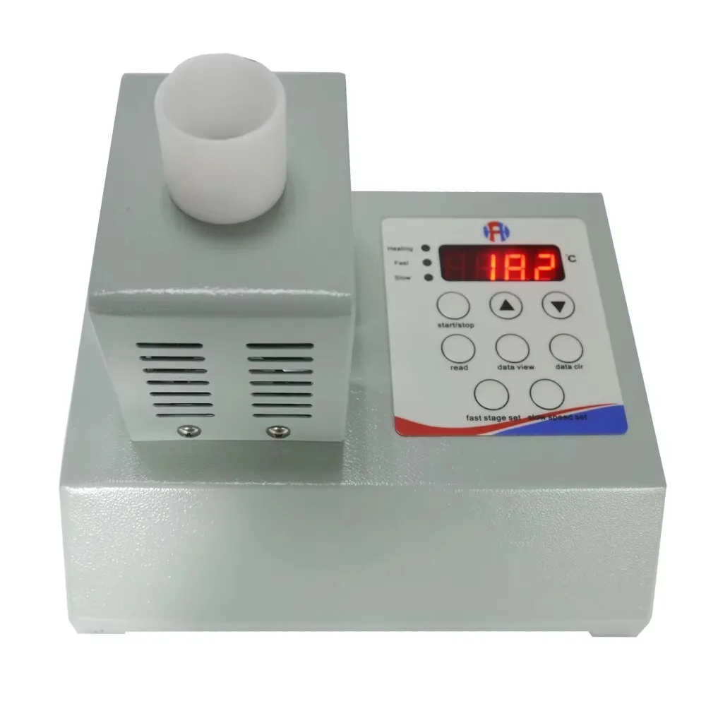 HMPD-200 Digital Speed Melting Device Two-Step Temperature Apparatus LED Display Lab Food Tube Testing Glass Material 1-Year
