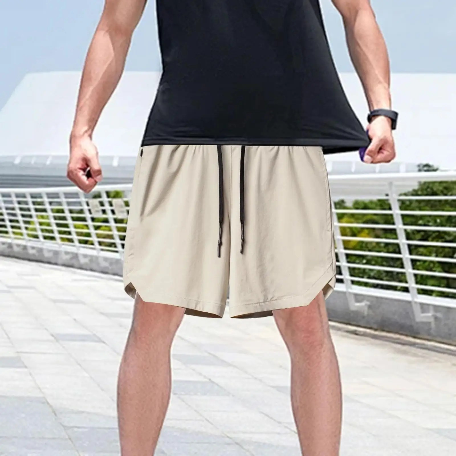 

Men's Workout Shorts Comfortable Elastic Waist Quick Dry Lightweight Sportswear for Jogging Exercise Football Fitness Basketball