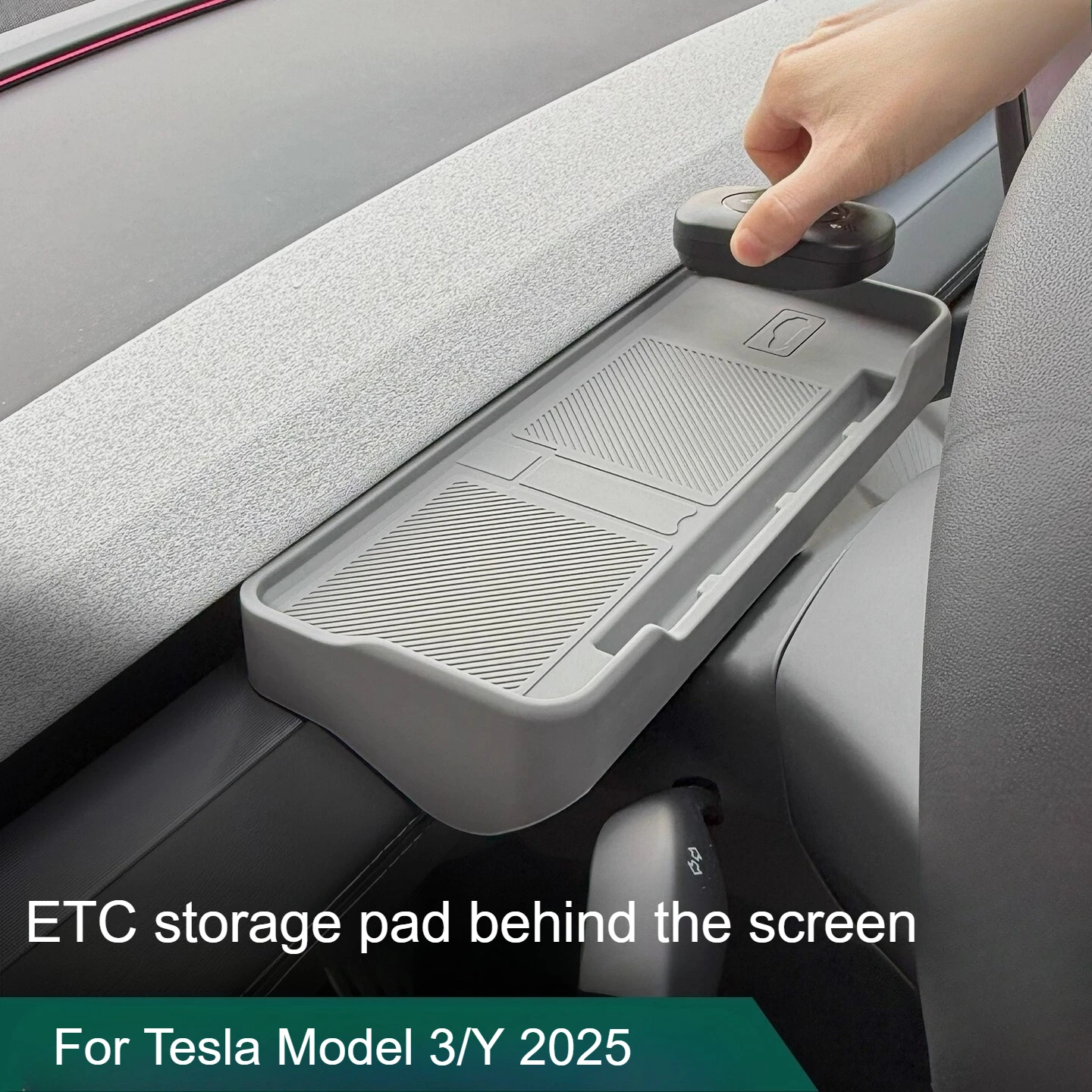 

For Tesla Model 3 Highland Model Y Juniper 2025 Storage Box Behind Car Central Control Screen ETC Tray Storage