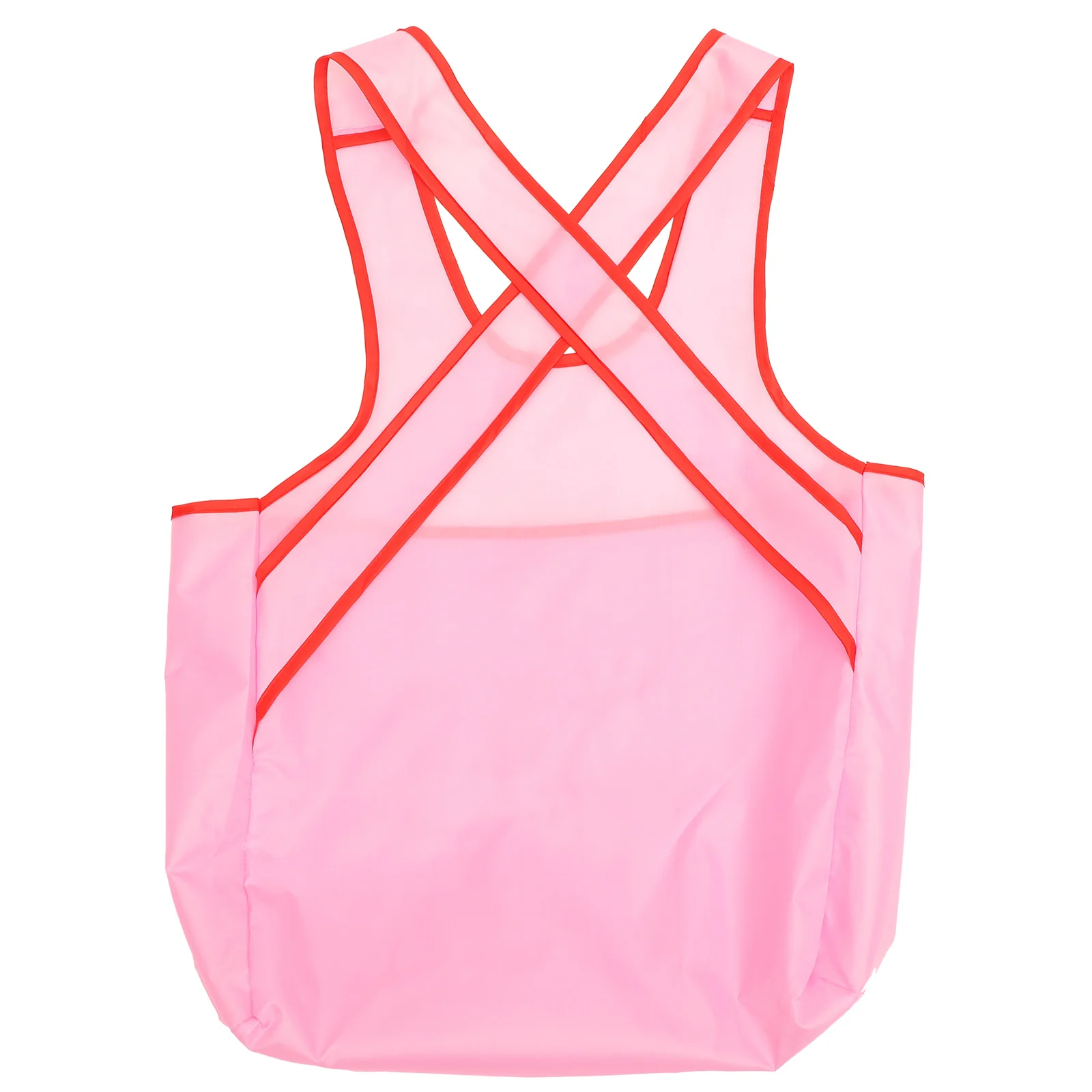 

Women Work Apron Wet Clothes Net Bag Drying Bib Bibs Hanging Aprons for Home Manicure Pink