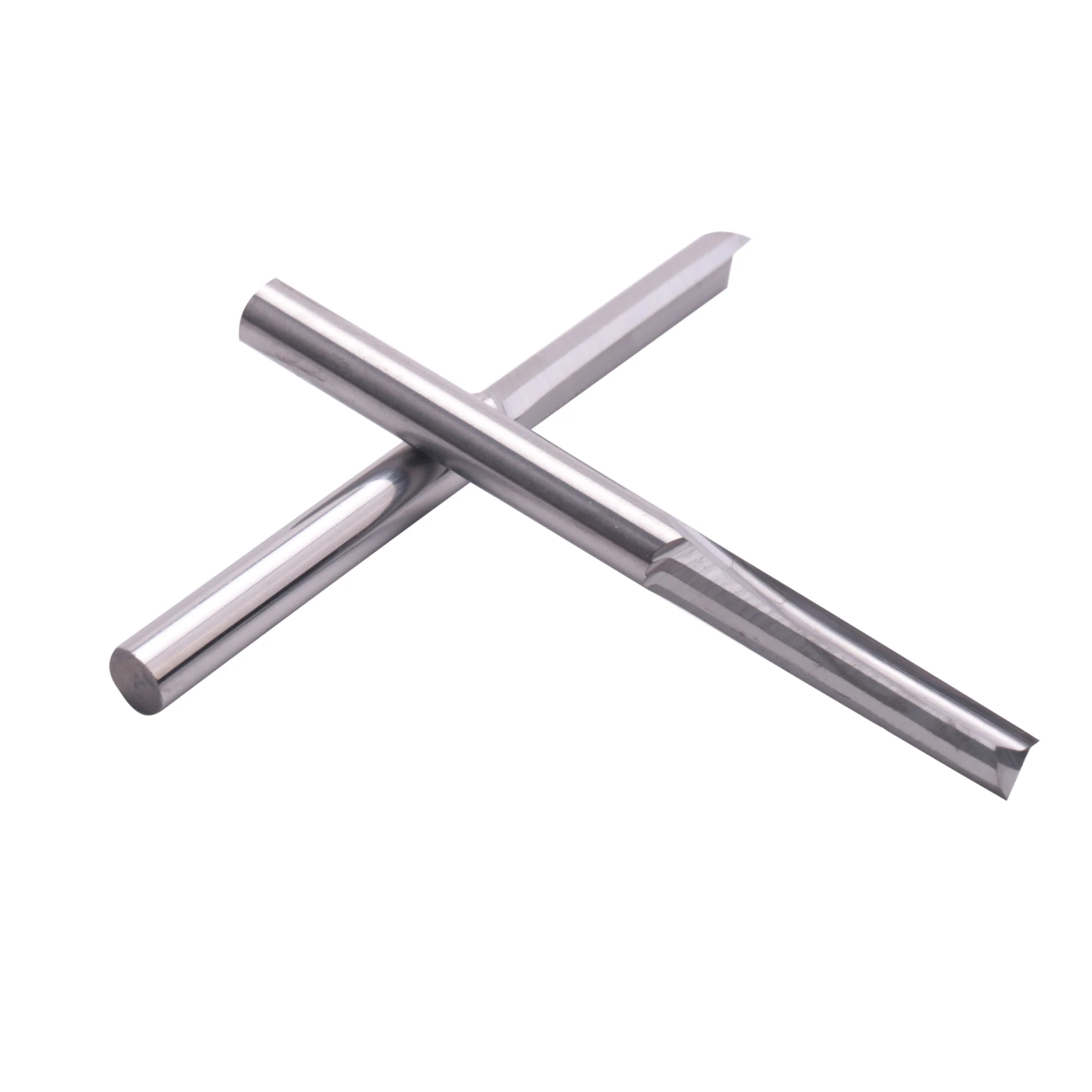 Slot reto Tungsten Steel Milling Cutter, 2 Flauta CNC Router Bits, 3.175mm, fresa para madeira, MDF, plástico, 10pcs