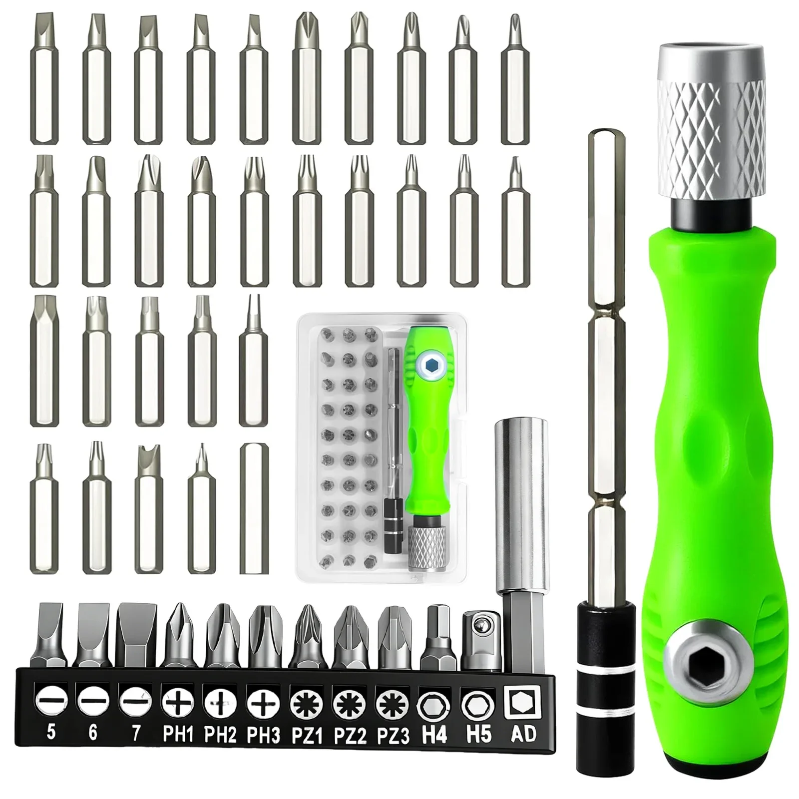 44Pcs Screwdriver Bit Set, Including 32 in 1 Small Precision Screwdriver Set,12 Screwdriver Bits,for Precision Screw Repair Kit