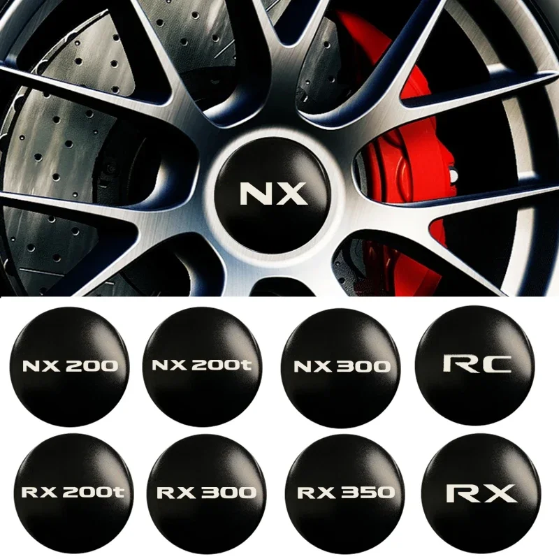 4pcs 56/60/65mm Car Wheel Rims Center Hubcaps Stickers for NX RC RX NX200 NX200t NX300 RX200t RX300 RX350 Auto Accessories