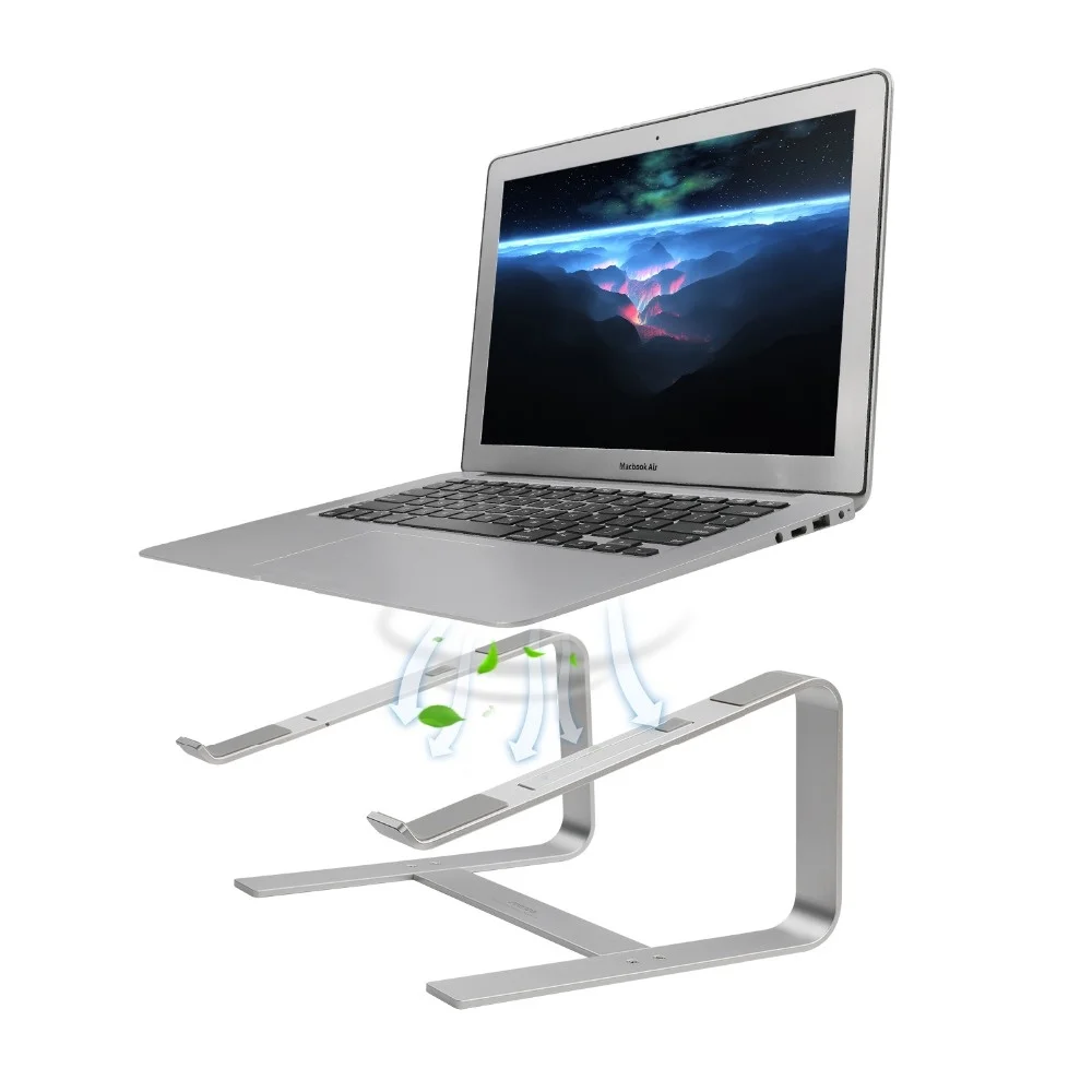 Laptop Desk Stand Ergonomic Portable Aluminum Computer Riser for Desk Laptop Stand Holder Compatible with Macbook, Dell, Lenovo