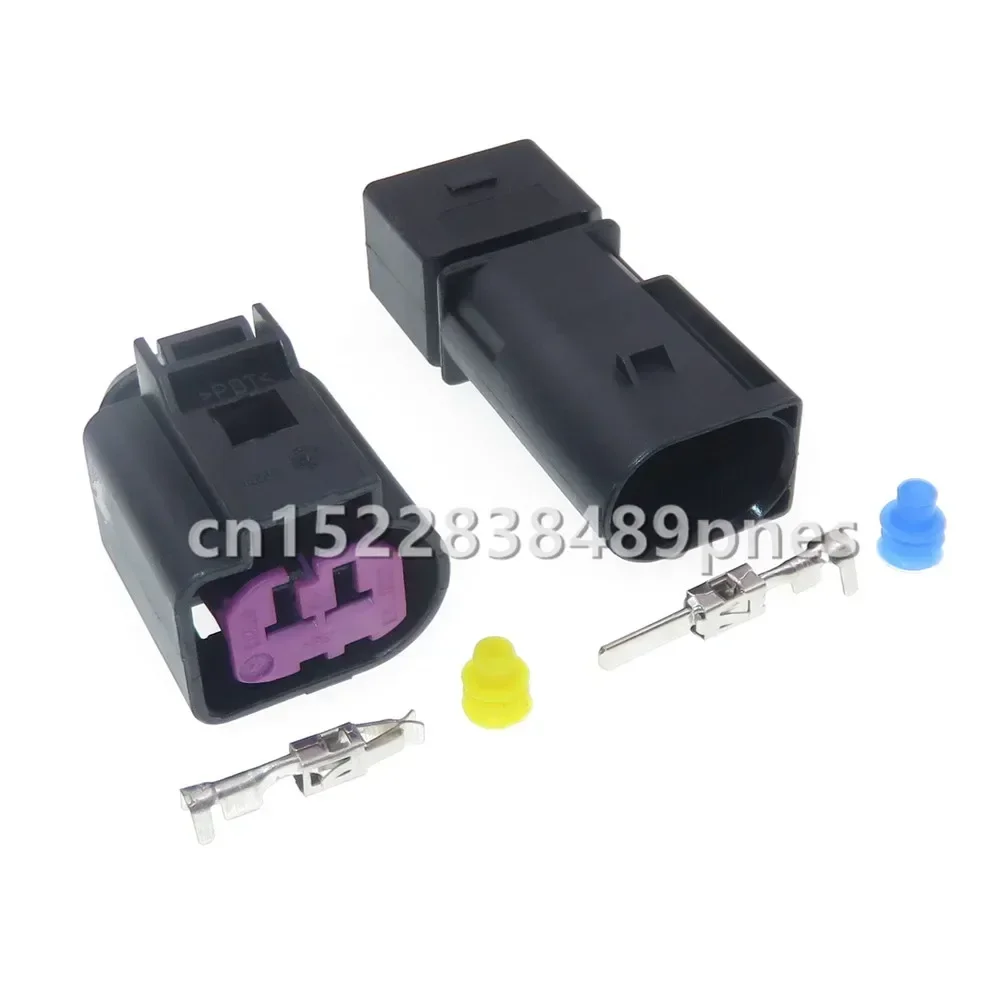 2 Pole 1J0973772 Waterproof Engine Speaker Housing Automobile Generator Wiring Harness Connector For VW Magotan Sagitar CC