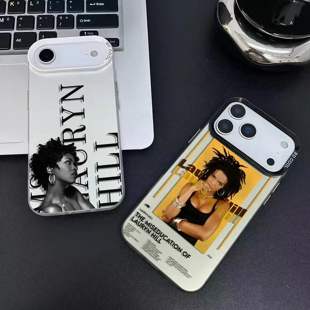 L-Lauryn HillS Singer moda Cassa Del Telefono Per iPhone 17 16 15 14 13 12 11 Pro Max Air Matte Laser Aurora Antiurto Funda