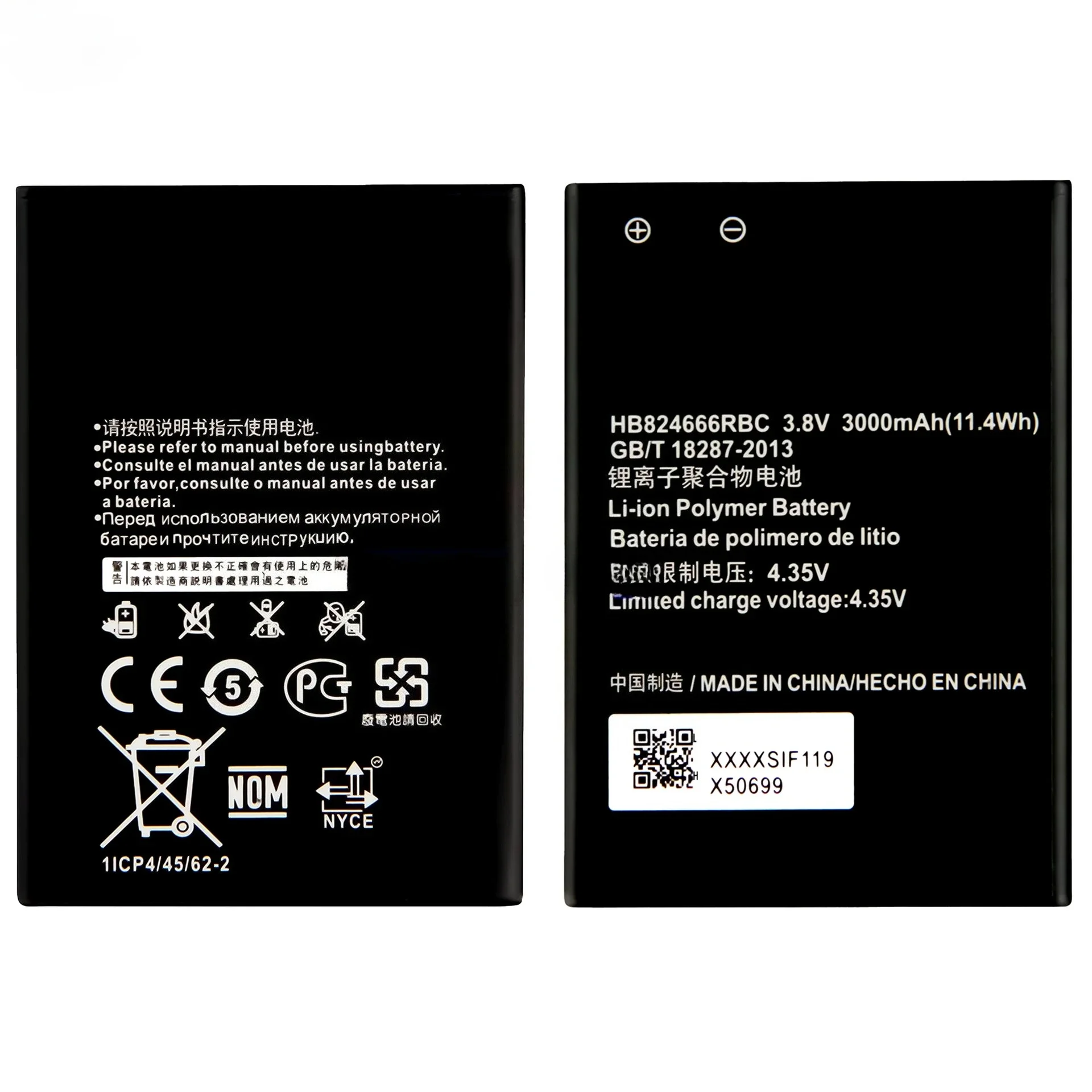3000mAh HB824666RBC Battery 3.8V Replacement for E5577 E5577Bs-937 E5577s-321 Portable Router Rechargeable Batteries