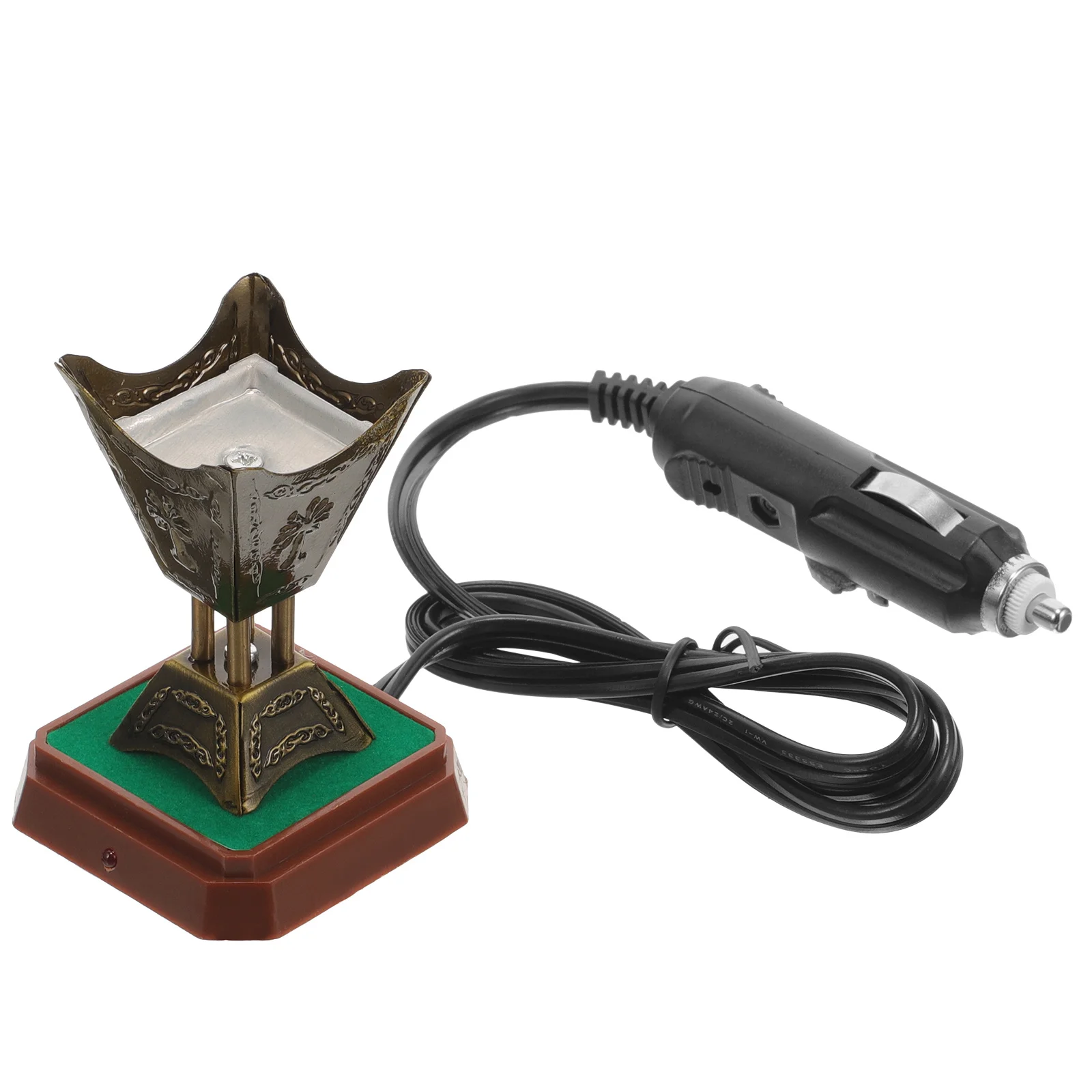 

Electric Incense Burner Middle Eastern Style Car Use Aroma Therapy Burner Decorative Censer For Home Office Decor