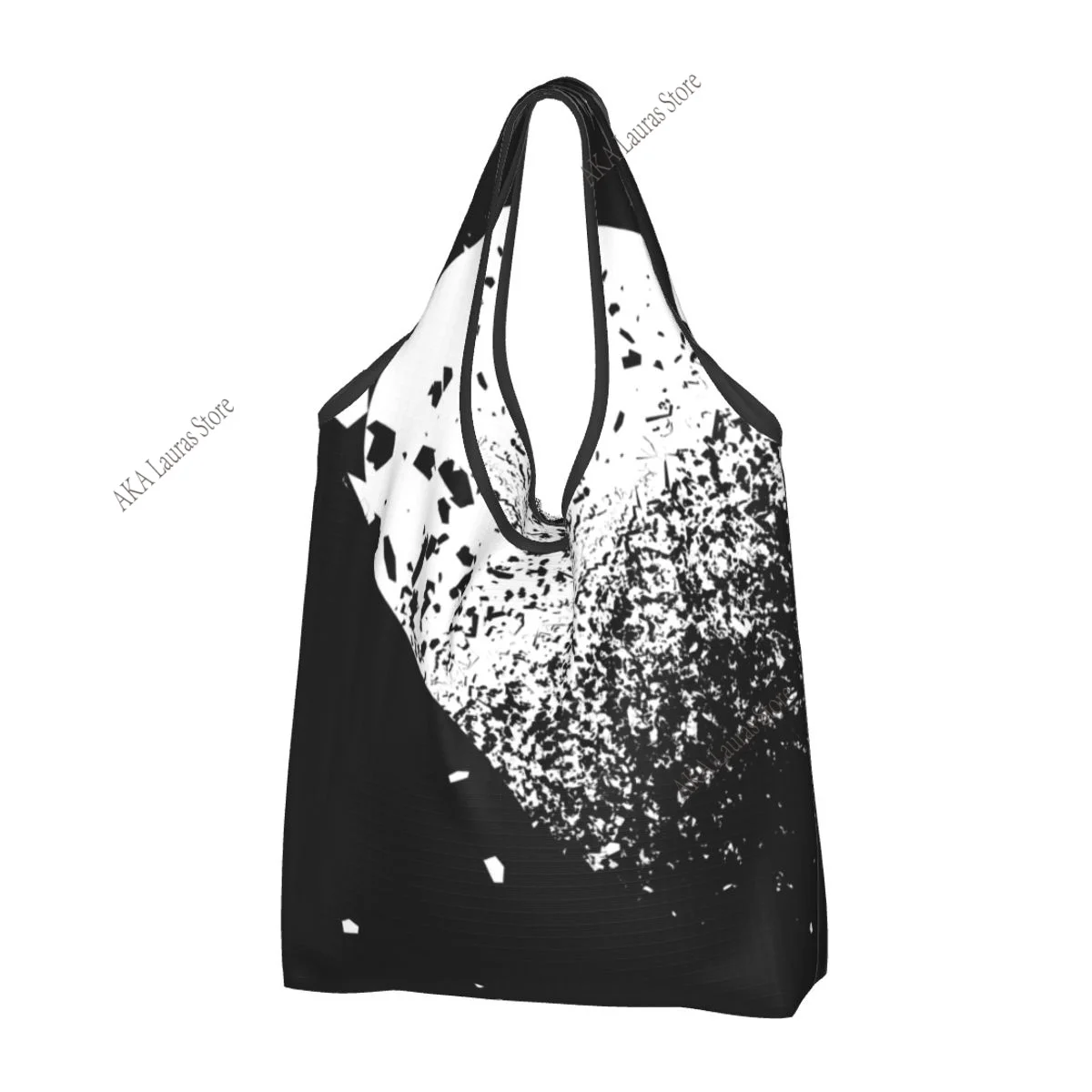 Abstract Shape Background Grocery Shopping Bag Shopper Tote Shoulder Bag Large Handbag