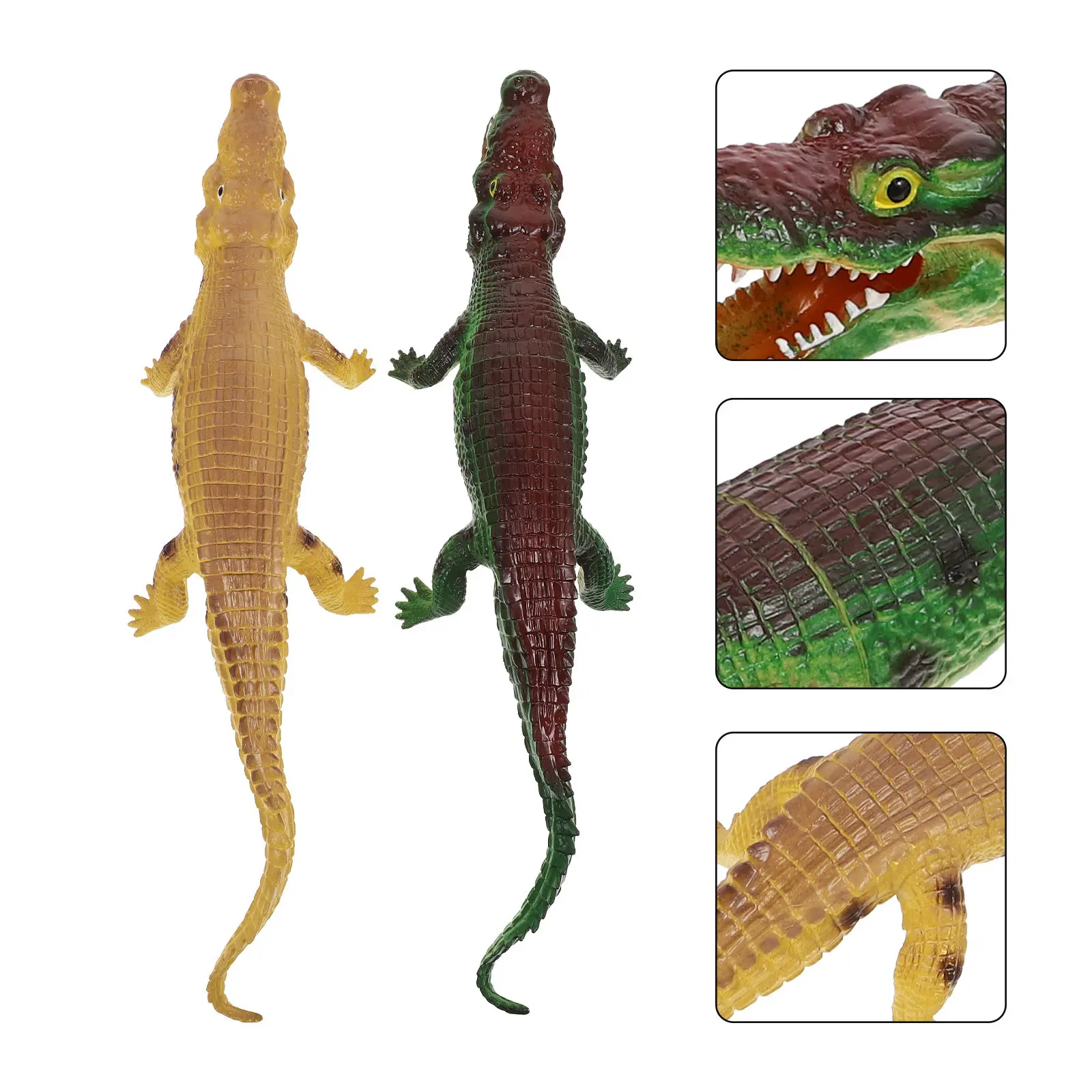 

2Pcs Simulation Screaming Playthings Realistic Plastic Educational Party Decoration Novelty Gift Simulation Model