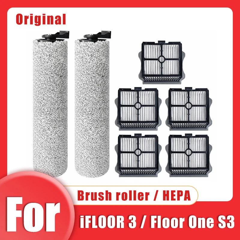 Accessories For TINECO iFloor 3 Floor One S3 Cordless Wet Dry Floor Washer Handheld Vacuum Roller Brush Hepa Filter Spare Parts