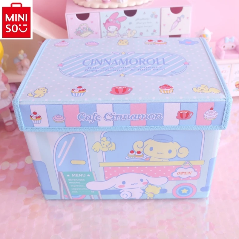 MINISO helloKitty akademik podsumowanie kosz Plunge składane pudełko damska słodka i urocza wielofunkcyjna torba do przechowywania