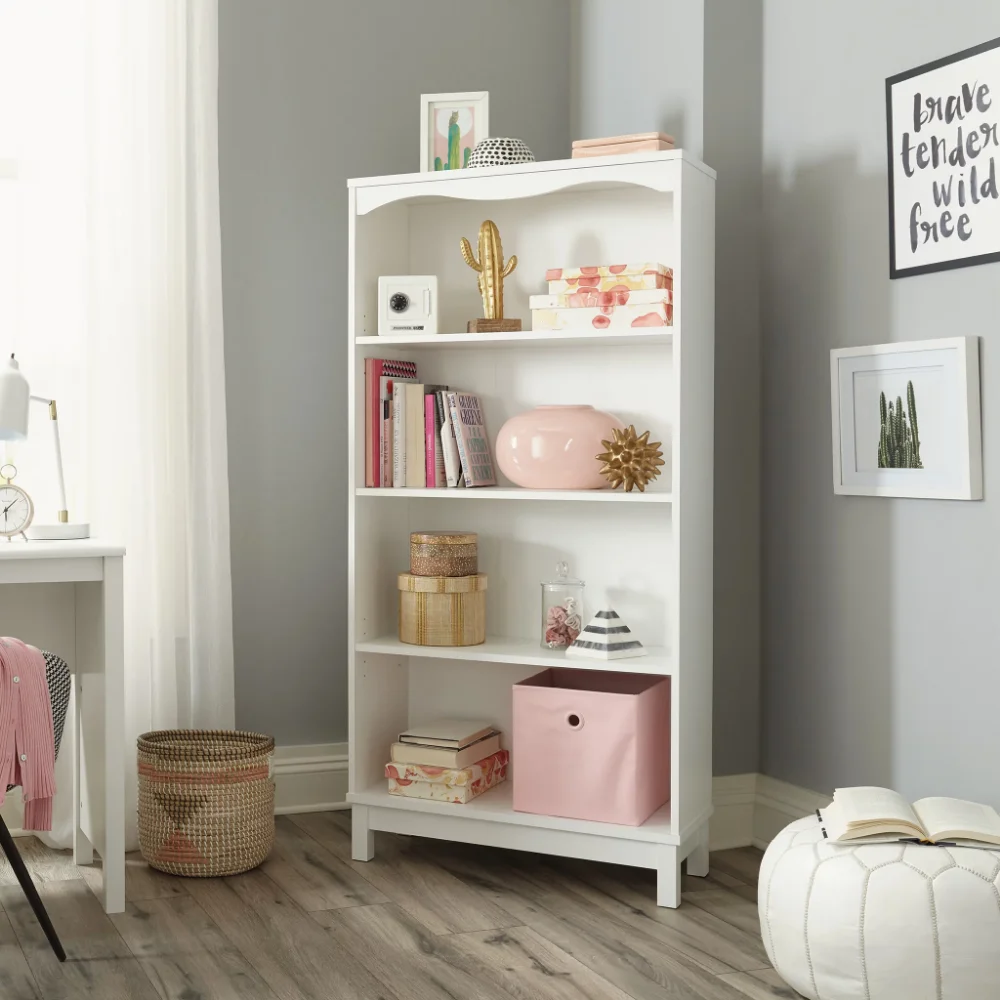 

Sauder Storybook 4-Shelf Bookcase, Soft White Finish 2023