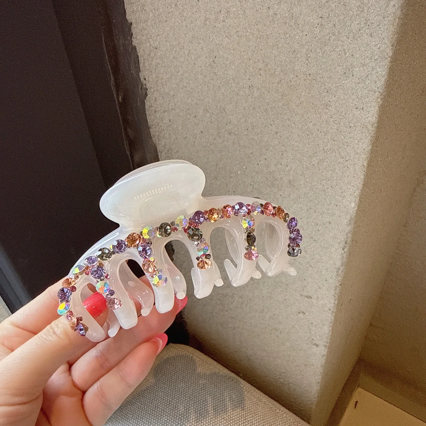 

Temperament Lady Series Sky Full of Stars Hair Claw Acetate Rhinestone Style Hair Clips Hair Accessories for Women Girls