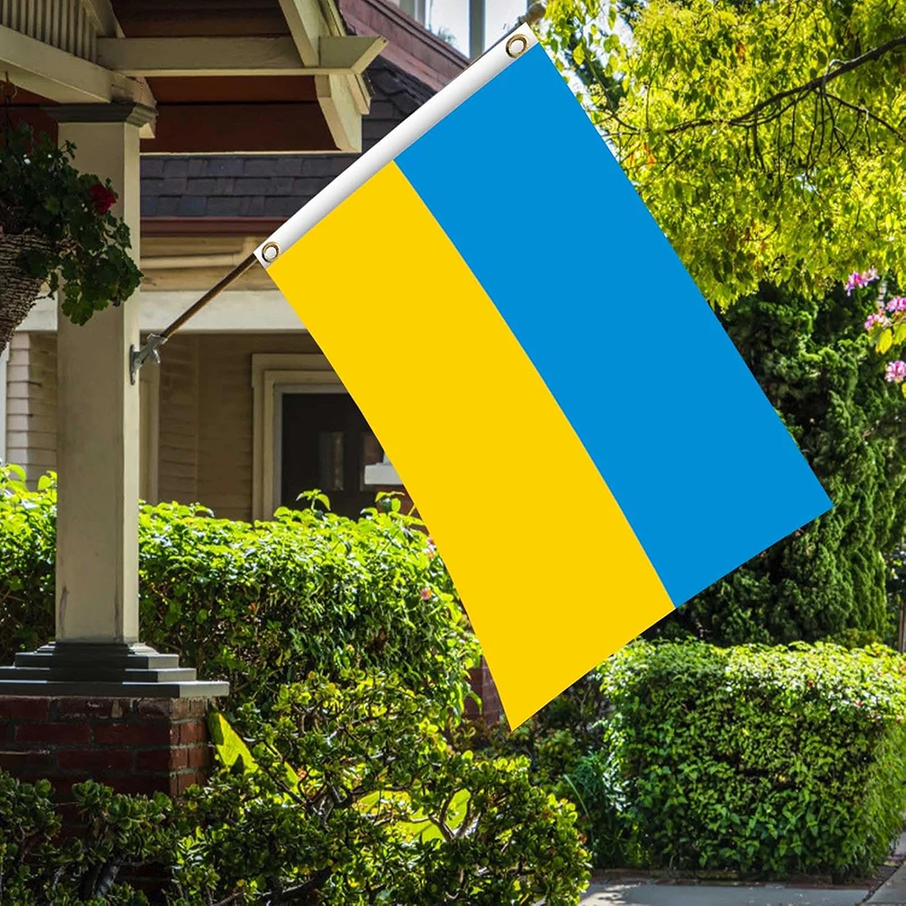 3x5FT Ukrainian Flag Heavy Duty Polyester National-Flags For Hotel