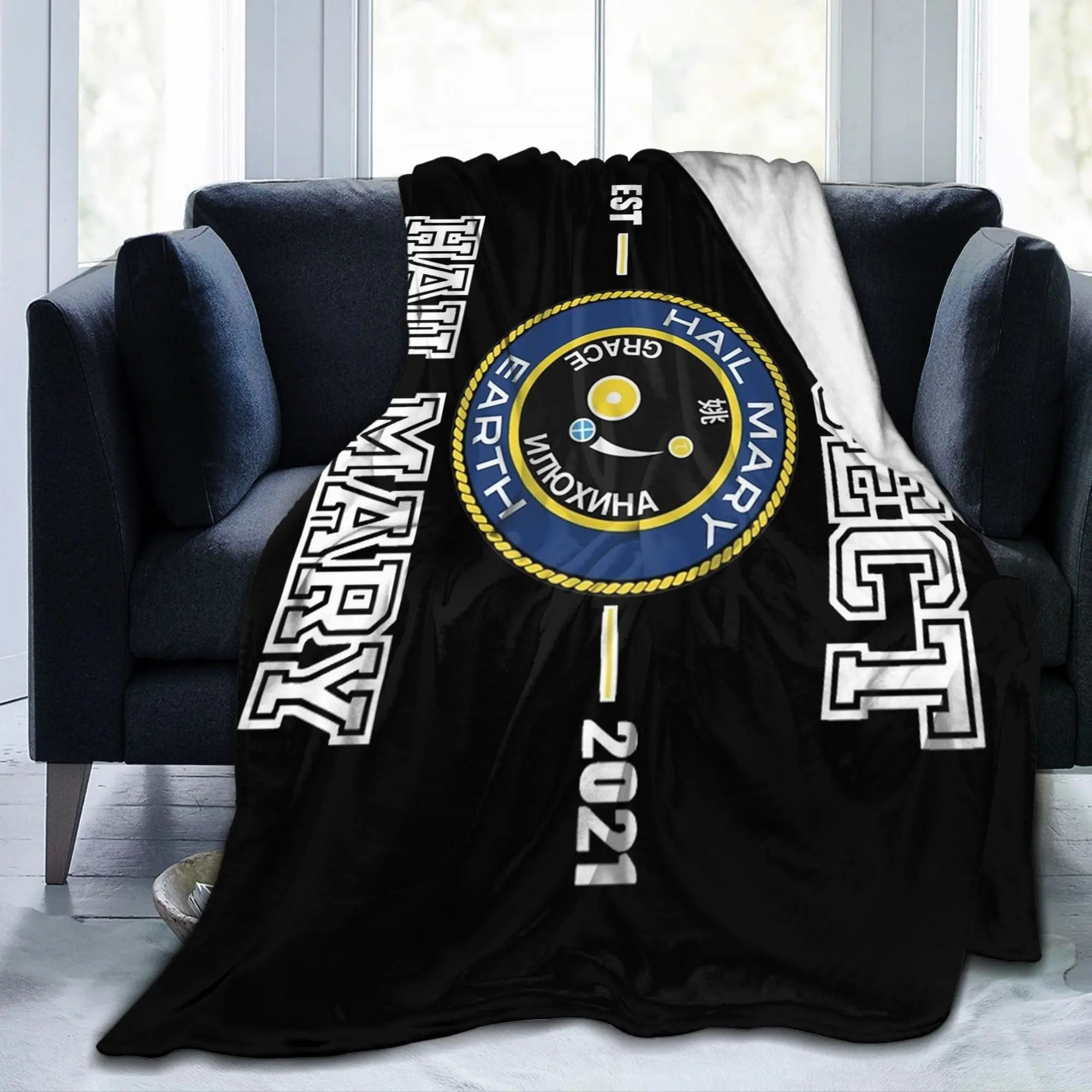 Project Hail Mary Ryland Grace Eridani-Rocky Coral Fleece Plush Throw Blanket AMAZE Knitted Blanket Travel Super Soft Portable