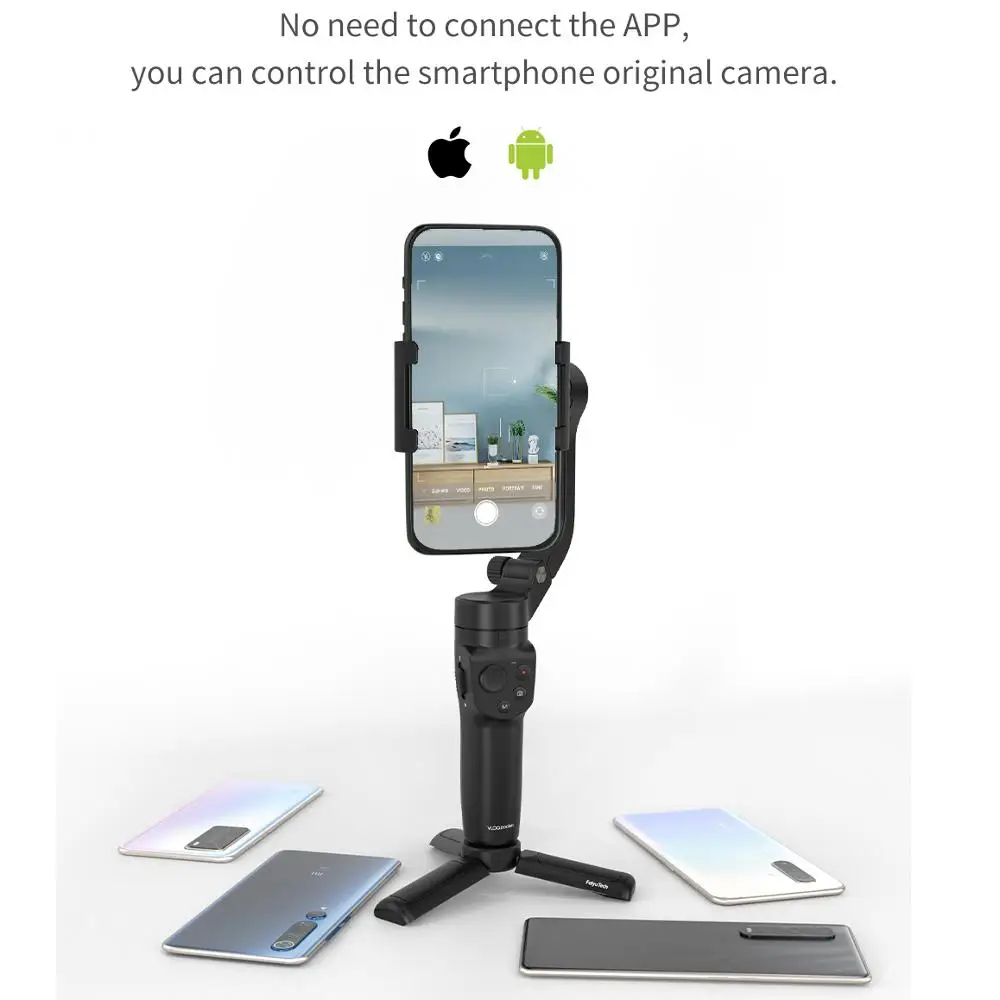 Feiyu FeiyuTech Vlog Pocket 2 Mini Handheld Smartphone Gimbal Stabilizer selfie stick for iPhone 11 XS XR HUAWEI pro Samsung