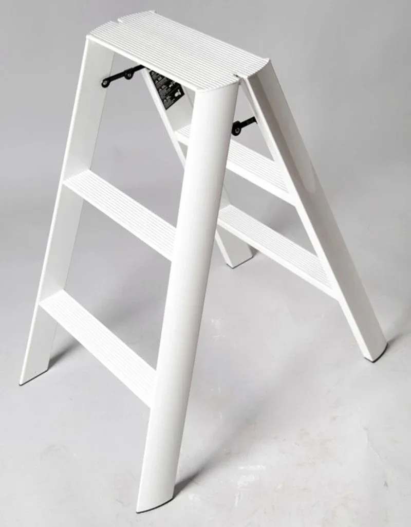 Folding Aluminium Ladders Scaffolding Stool Foldable House Ladder Portable 3 Step Stairs Climbing Multifunction Home Furniture