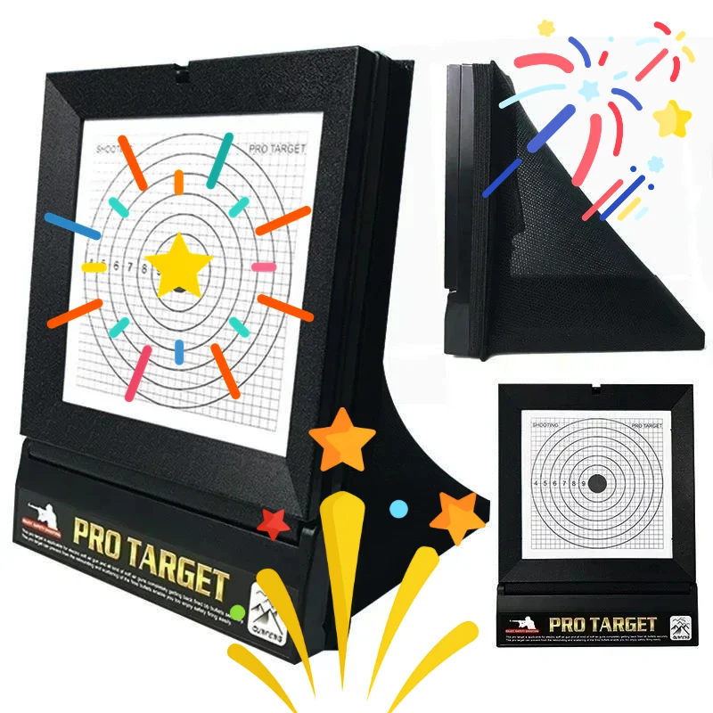 

Система для страйкбола AEG с сеткой-ловушкой и бумажными мишенью для тренировок по стрельбе BB-шариками, подходит для использования в помещении