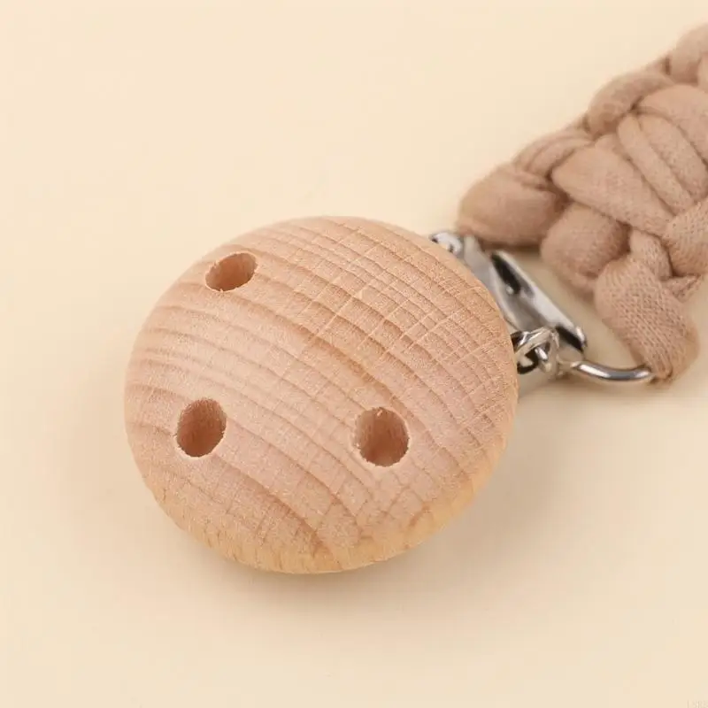 

Pack of 3pcs Baby Pacifier Clip Chain Toddlers Crib Pendant Decors Cotton Pacifiers Holder Strap for Newborns Infants L8RB