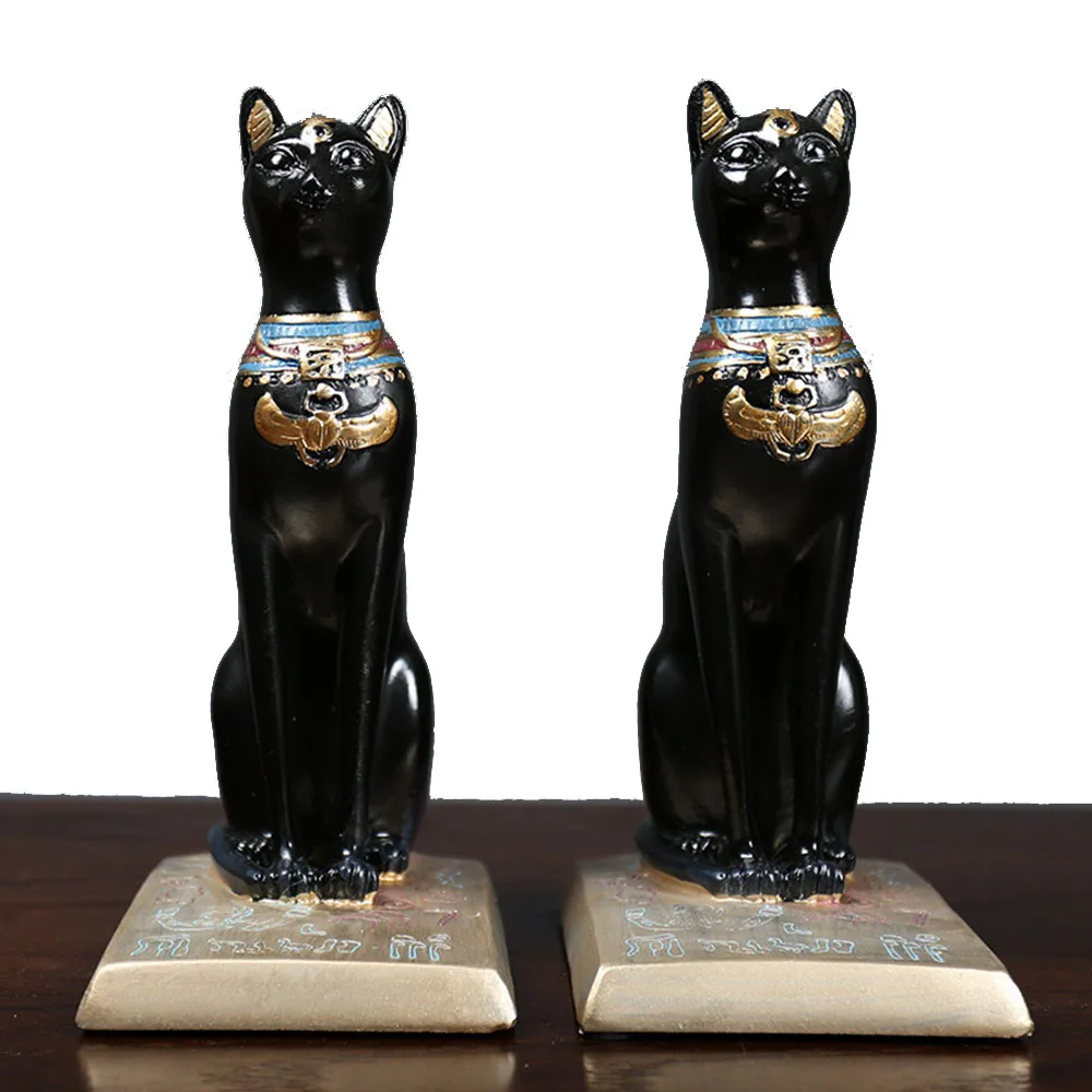 

creative light luxury Egyptian cat God study office decoration pieces practical Wine Cabinet TV Retro Creative Model Ornaments