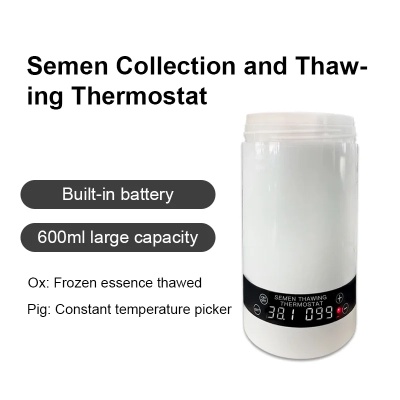 

600ML Cattle Frozen Sperm Thawing Cup Boar Artificial Insemination Sperm Collection Thermos Cup Veterinary Sperm Cup NEW