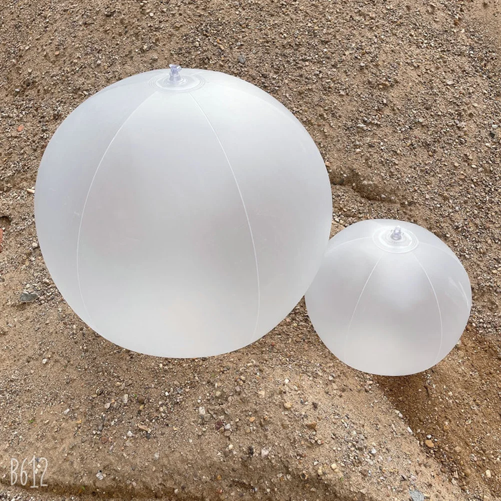 Pallone da spiaggia gonfiabile da 10 pezzi Giocattolo di sabbia trasparente in PVC Accessori multifunzionali per bambini Puntelli decorativi per foto Sicuro