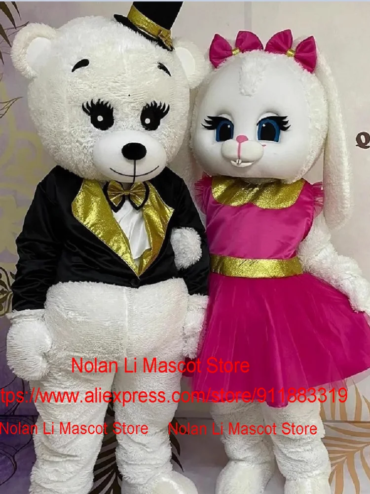 New Customized Teddy Bear Mascot Costume Birthday Party Role Playing Carnival Event Adult Size Cartoon Set Holiday Gift 1320
