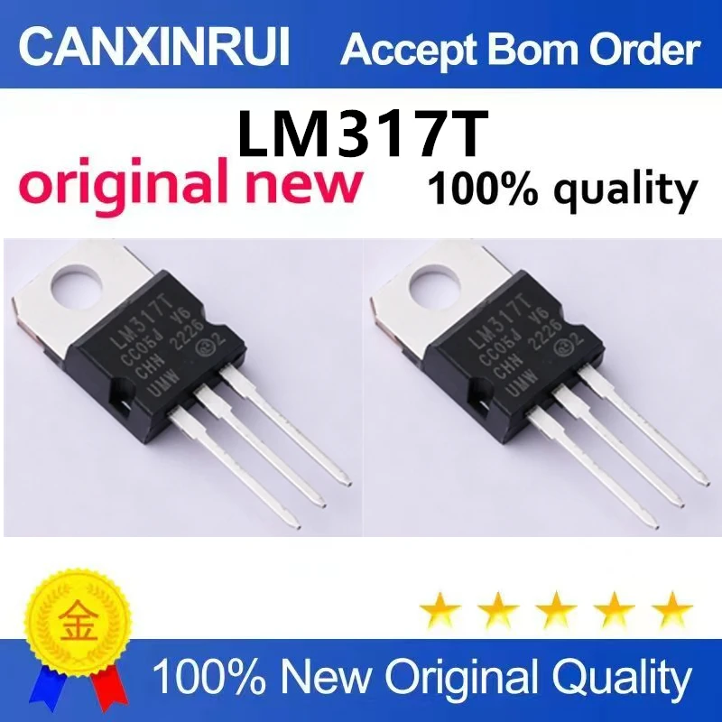 （5pcs10pcs）Original genuine direct insertion LM317T-DG TO-220 linear regulator chip