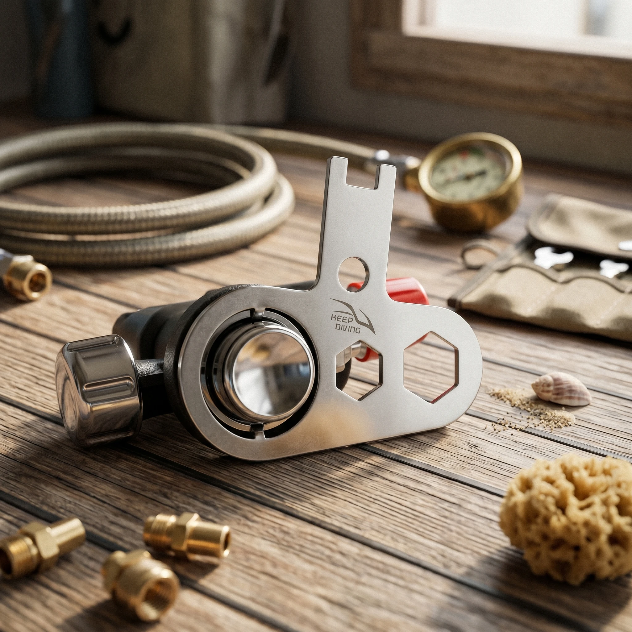 BCD Inflation Valve Core Brass Inflation Valve Core BCD Inflator Nipple Compact Power Inflator Nipple Air Tight for Maintenance