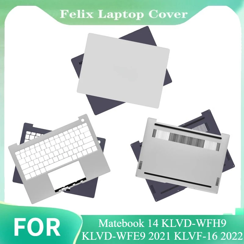 

For Matebook 14 KLVD-WFH9 KLVD-WFE9 2021 KLVF-16 2022 New LCD Back Cover Palmrest Bottom HingeCover Replace