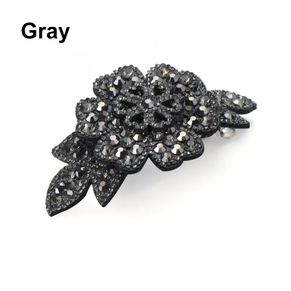Vintage Durable Flexible Headwear Accessories Barrette Headwear Rhinestone Hair Clip Hairgrip Crystal Flower Hairpins
