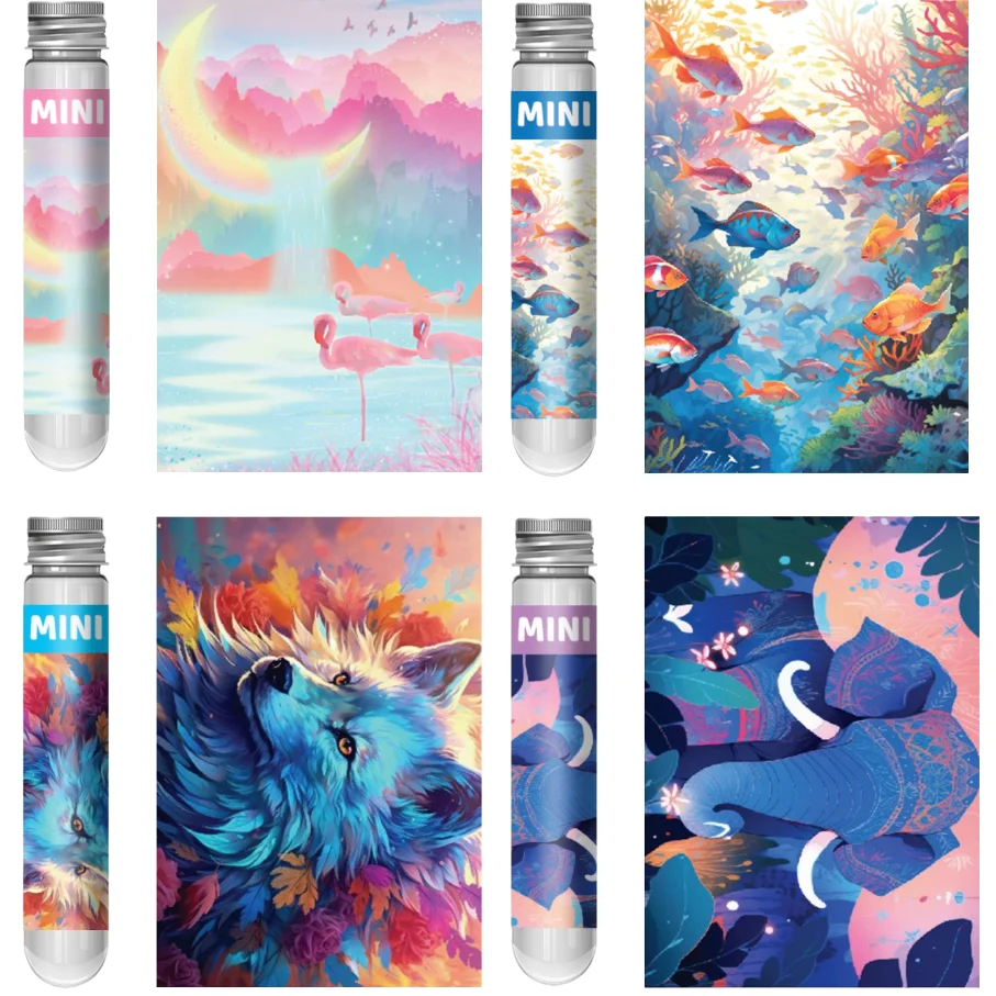 

4 Packs Adult Mini Test Tube Puzzle Jigsaw Funny Educational Game Home Decor Birthday Halloween Thanksgiving Christmas Gifts