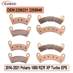 8pcs/set Front & Rear Ceramics Brake Pads Fit for 2016-2021 PL 1000 RZR XP Turbo EPS Replacement Brake Pads 2206231 2205949