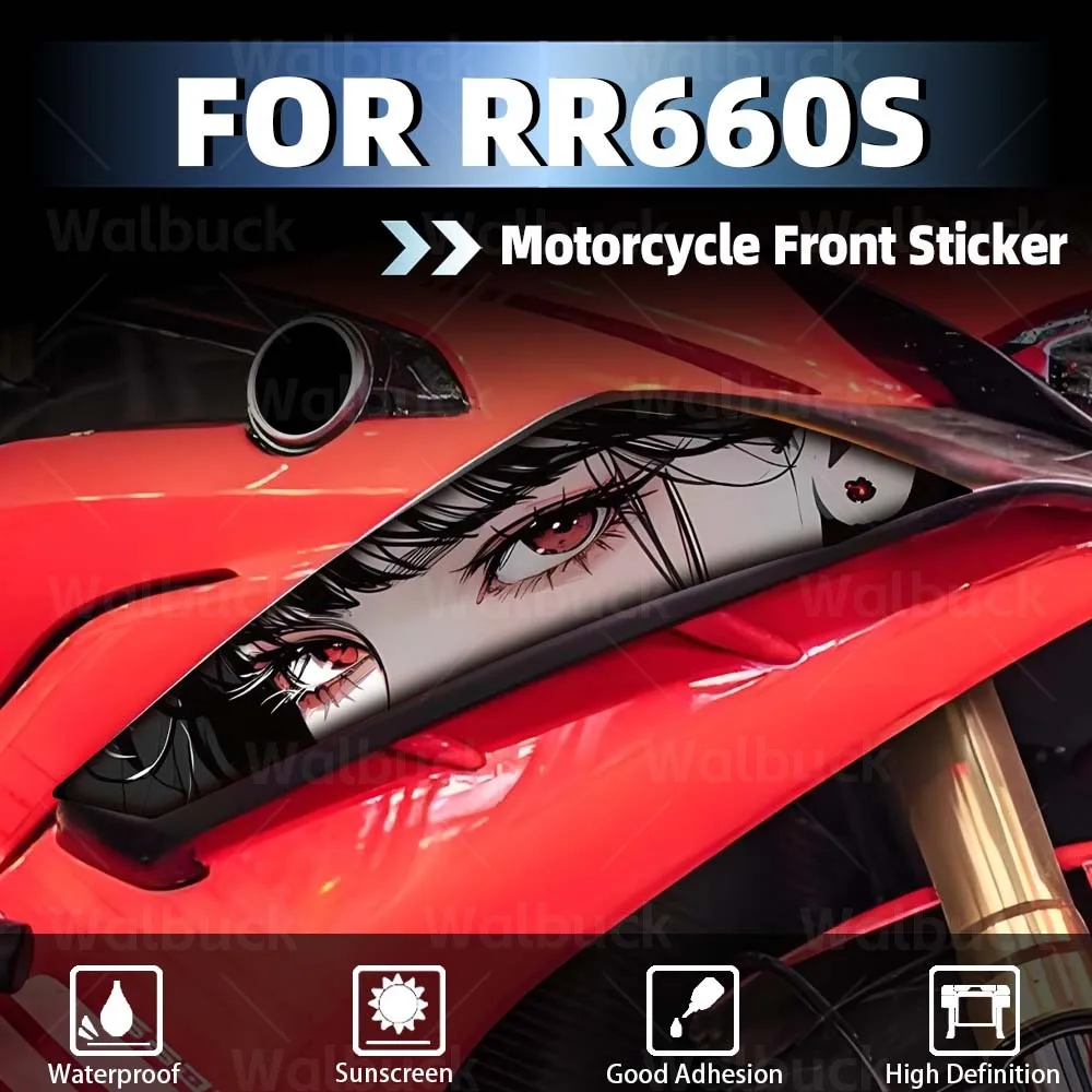 Motorcycle Accessories Aero Wing Sticker Decorative Racing Body Side Strip Fairing Decal For LONCIN VOGE RR 660S rr 660s 2024