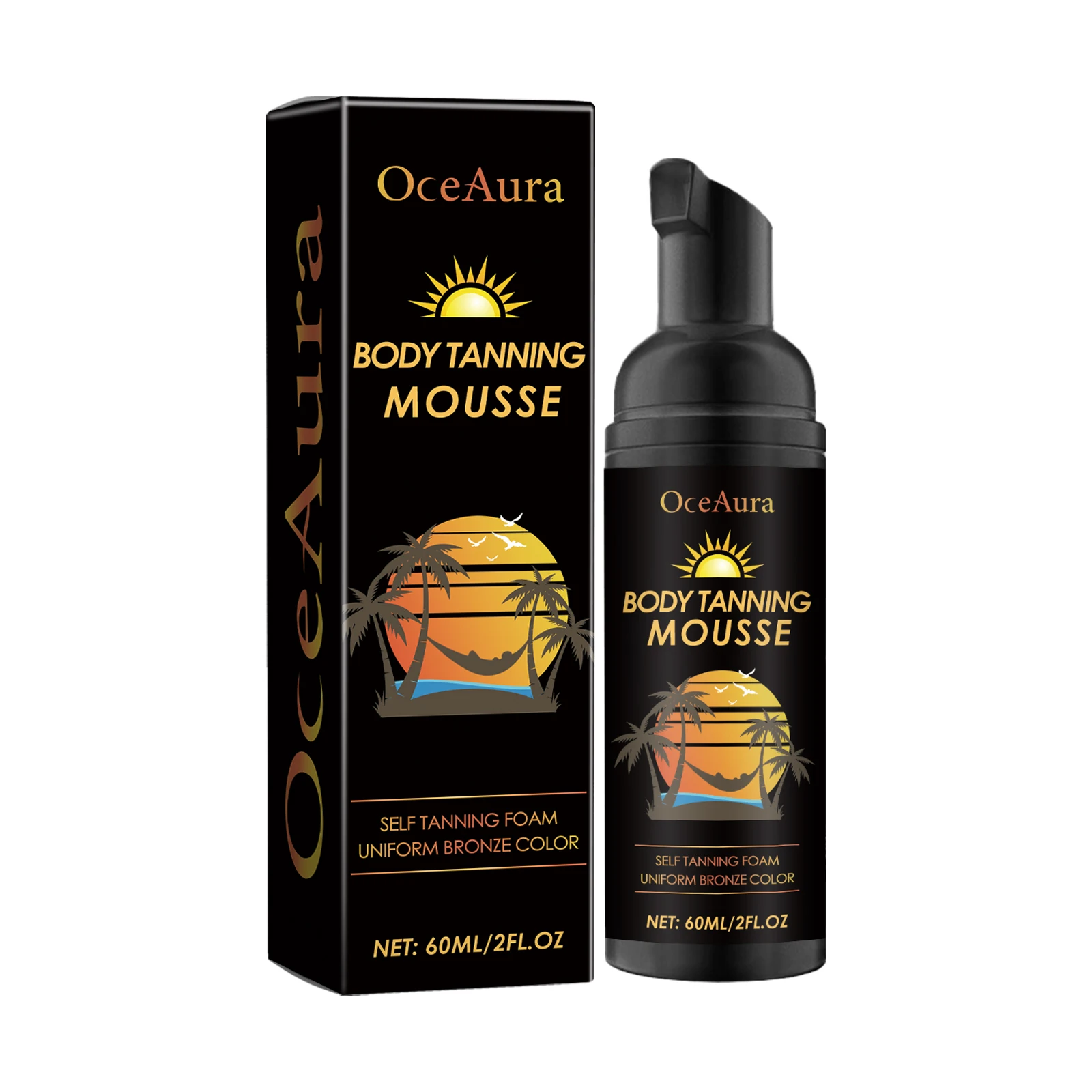 Tanning Accelerator Mousse Create Natural Even Sun‑Kissed Skin Tone UV Resistant Lightweight Self Tanner for Body Face Skin Care