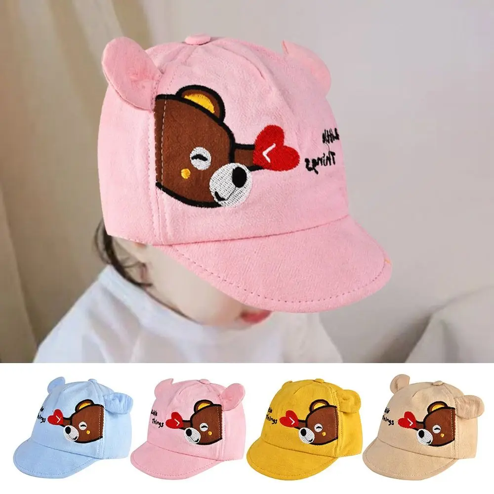 

Adjustable Cap Baby Baseball Cap Kids Boys Girls Cartoon Duck Tongue Cap with Ears Toddlder Children Sun Hat Outdoor