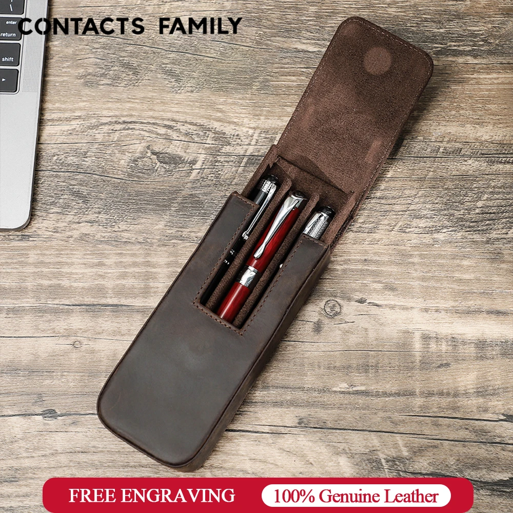 

Чехол для ручек из кожи CONTACTS FAMILY