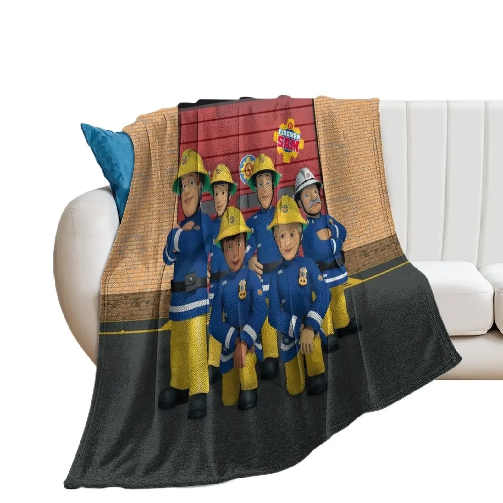 

Fireman Sam Company Throw Blanket halloween Baby Weighted Beautifuls Blankets