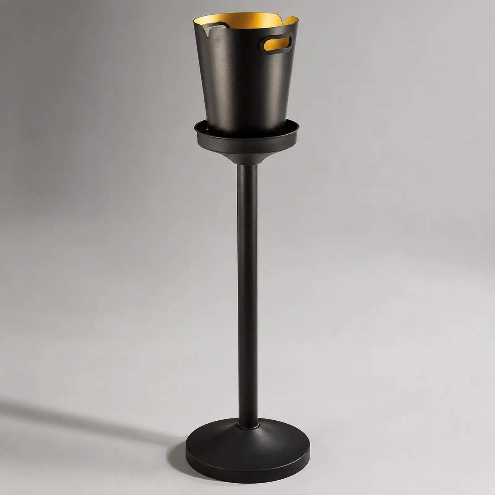 Beverage Chiller 4.2 Liter Capacity Freestanding Ice Container Stand with Stainless Steel Container