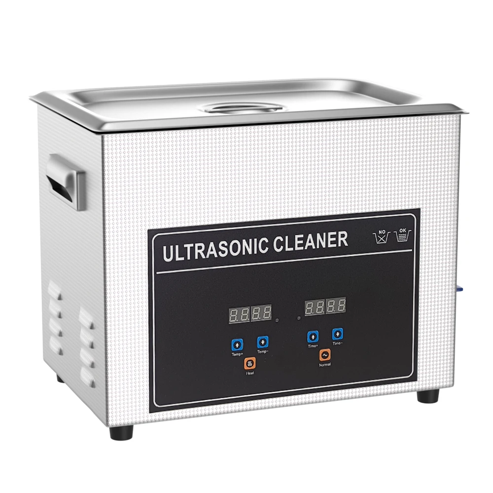 

Ultrasonic Cleaner Machine 10L 240W Oil Removal Rust Removal Dirt Removal Dust Removal Hardware Laboratory Dentistry Stainless