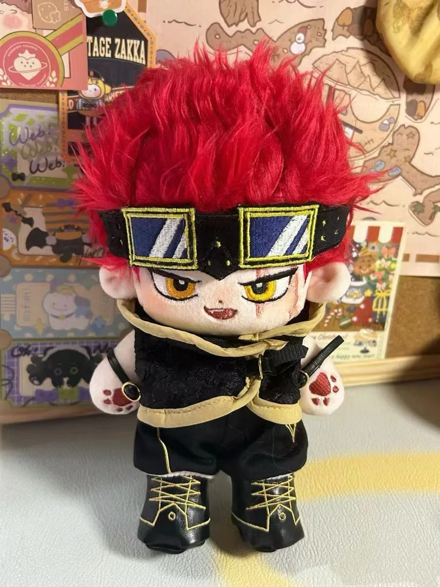 20cm Anime Attribute Eustass Kid Cosplay Handsome Boy Figure Plush Doll Cotton Body Dress Up Clothes Outfit Stuffed Toys Gift