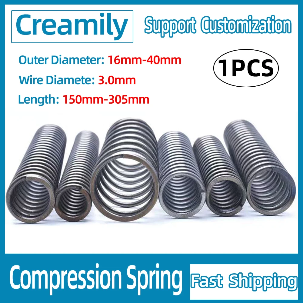 

Creamily 1PCS Cylidrical Compression Spring Return Springs Steel Support Customization Length 120mm/150mm/180mm/200mm/305mm