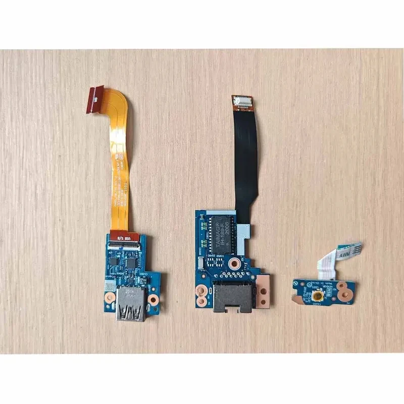 Placa USB LAN Original Usada para Lenovo ThinkPad T490 T495 T14 Gen 1 Notebook Versión AMD, Repuesto de Botón de Interruptor