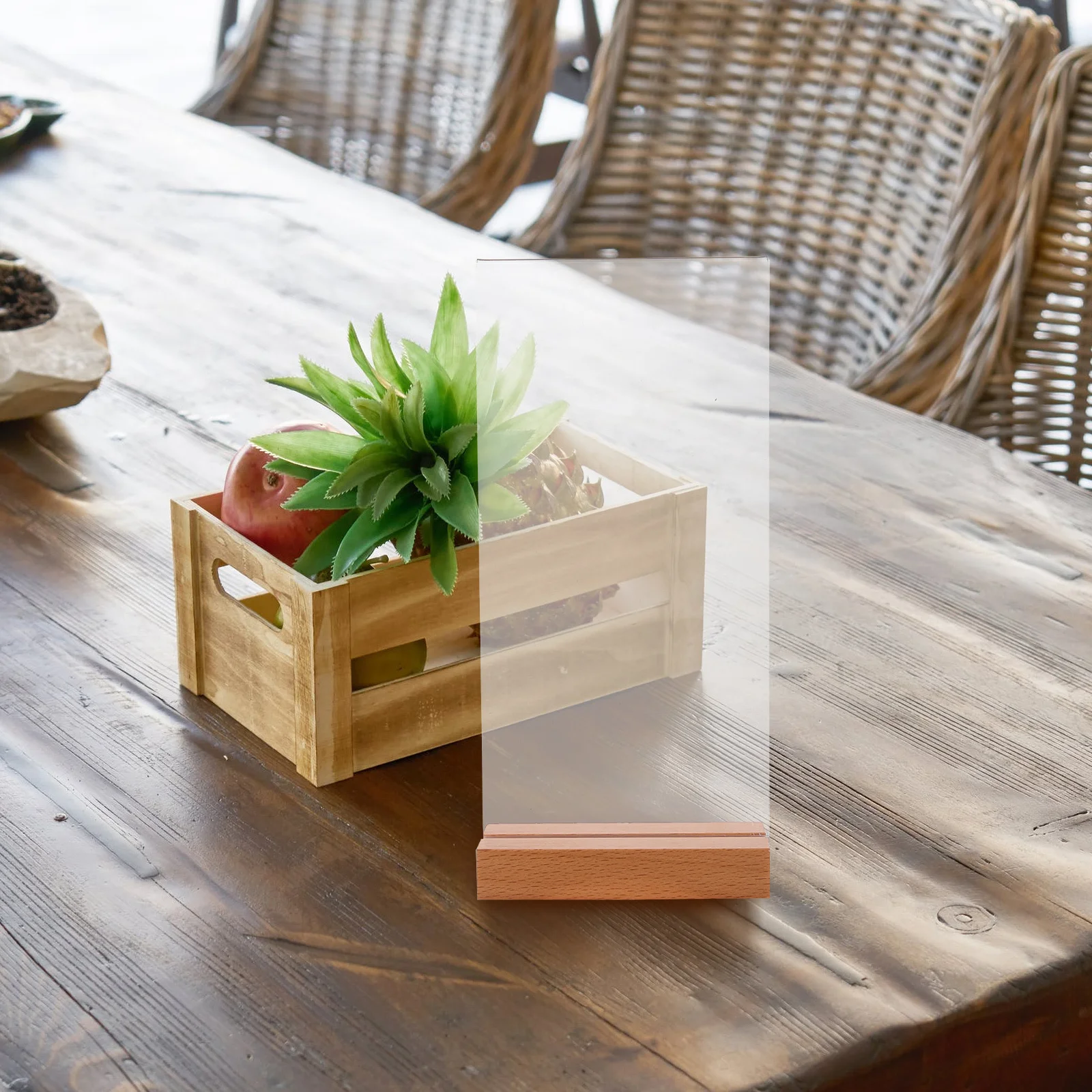 

1 Set Acrylic Display Stand Multi-Purpose Menu Photo Sign Holder Tabletop Note Rack Price Tag Organizer Desktop Ad Paper Stand