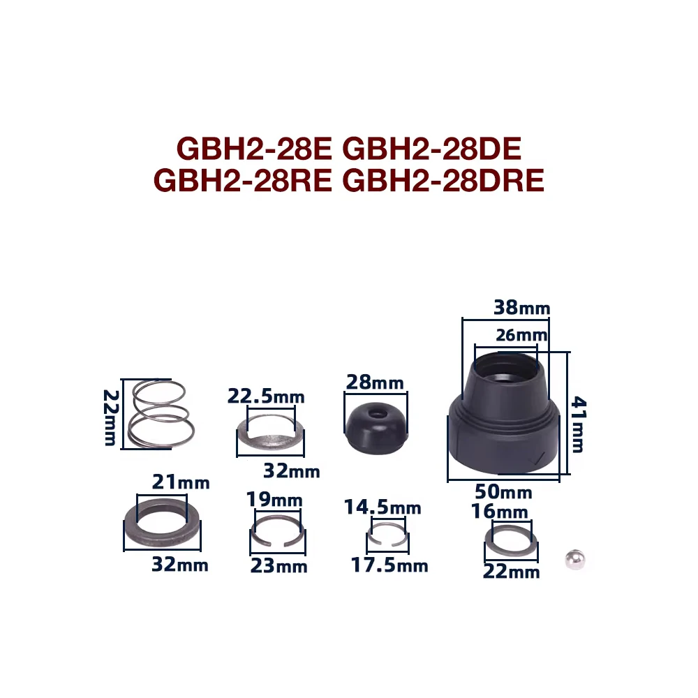 

GBH2-28 chuck bush replacement parts chuck rubber for Bosch GBH2-28E RE DE DRE electric hammer chuck bush impact drill
