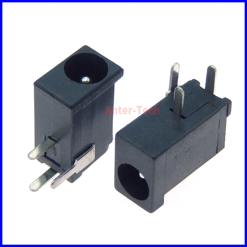 10PCS Hot Sales High Quality DC-002 0.3A 50V Black DC Power Jack Socket Connector DC002 3.5*1.3mm 1.3 Socket