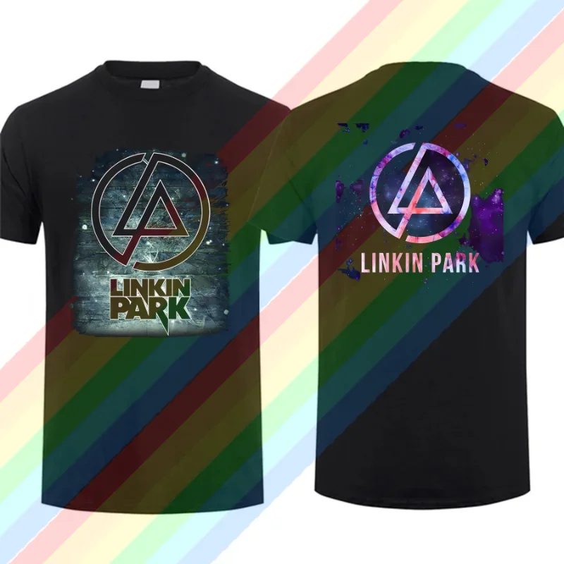 

2024 Fashion Tees Men Linkin Meteora Park T Shirt Double-sided Casual Oversized T-shirt Graphic Youth Cloth Streetwear S-3XL